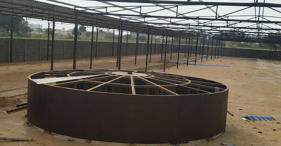 Biogas Plant Installation at Hingoniya Gaushala, Jaipur – By Sai Nath Renewable Energy Pvt. Ltd.