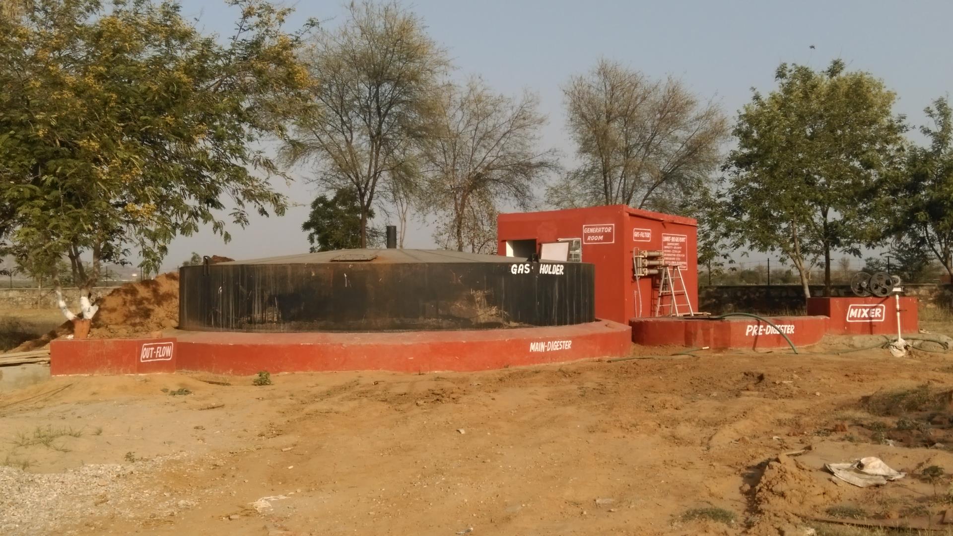 Floating Dome Biogas Plant